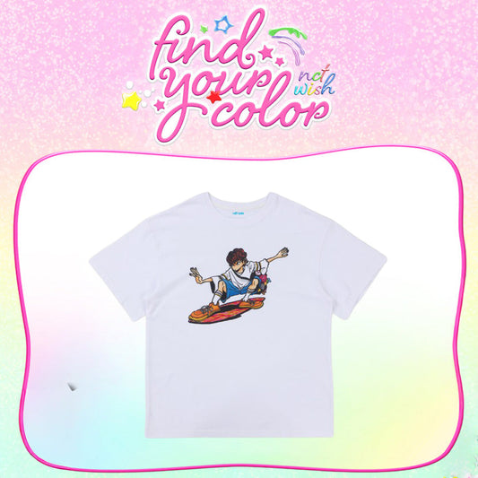 [NCT WISH] POP UP [FIND YOUR COLOR] OFFICIAL MD T-SHIR TILLUSTRATION ver.