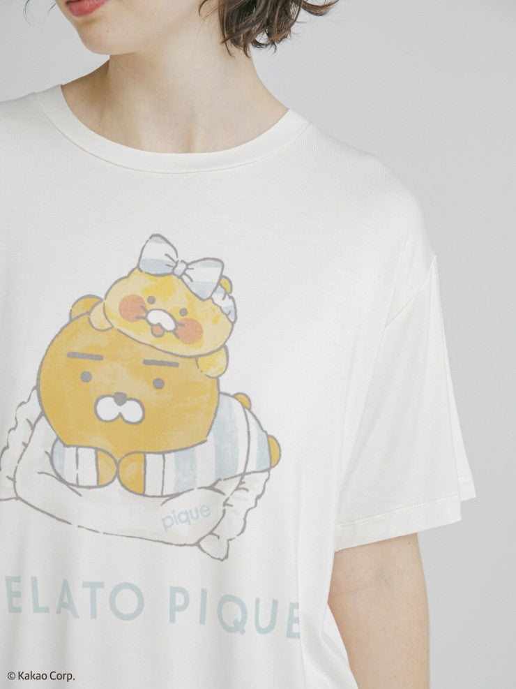 [KAKAO FRIENDS] kakao friends x gelato pique big ryan & choonsik t-shirt