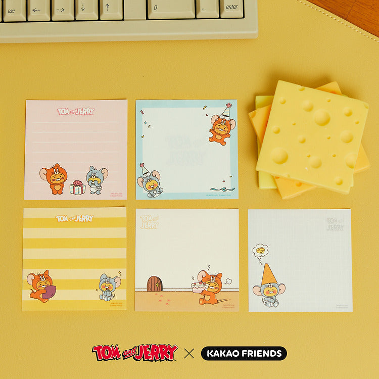 [KAKAO FRIENDS] Tom and Jerry X Kakao Friends rice cake memo paper OFFICIAL MD