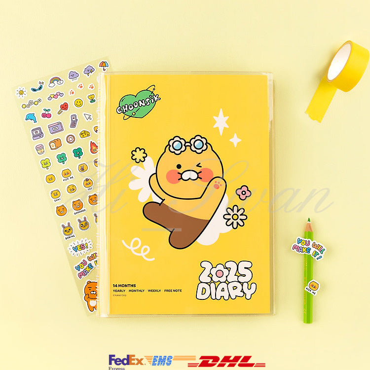 [KAKAO FRIENDS] Say Cheese 2025 Diary Chunsik OFFICIAL MD