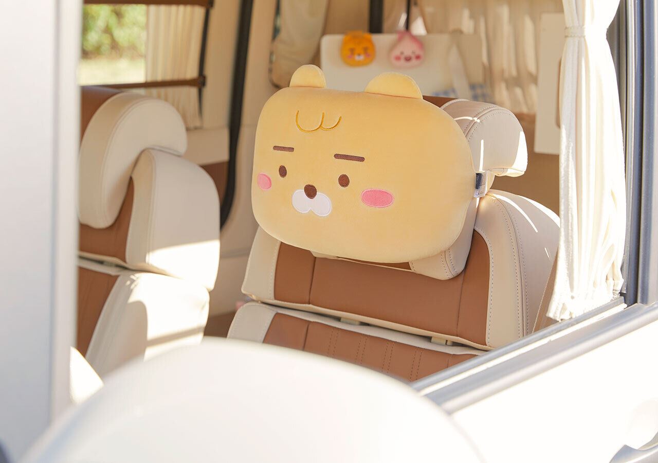 [KAKAO FRIENDS] Car Neck Cushion - Little Ryan & Apeach OFFICIAL MD