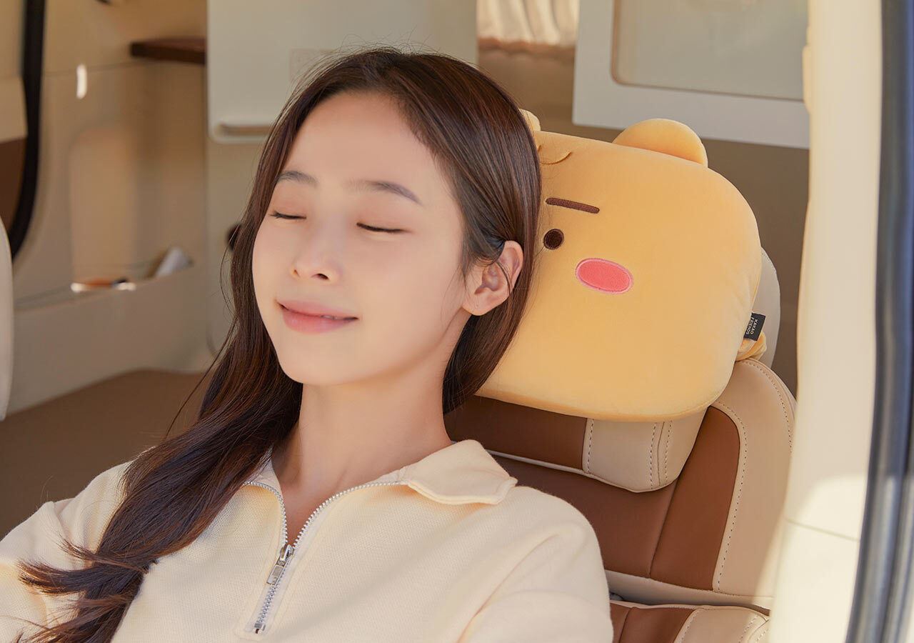 [KAKAO FRIENDS] Car Neck Cushion - Little Ryan & Apeach OFFICIAL MD