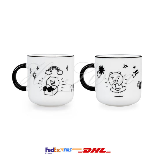[KAKAO FRIENDS] DOODLE DOODLE Mug Cup 2P Set OFFICIAL MD
