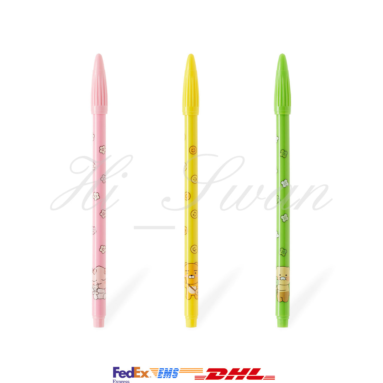 [KAKAO FRIENDS] COLOR POP MONAMI Plus Pen 3P Set OFFICIAL MD