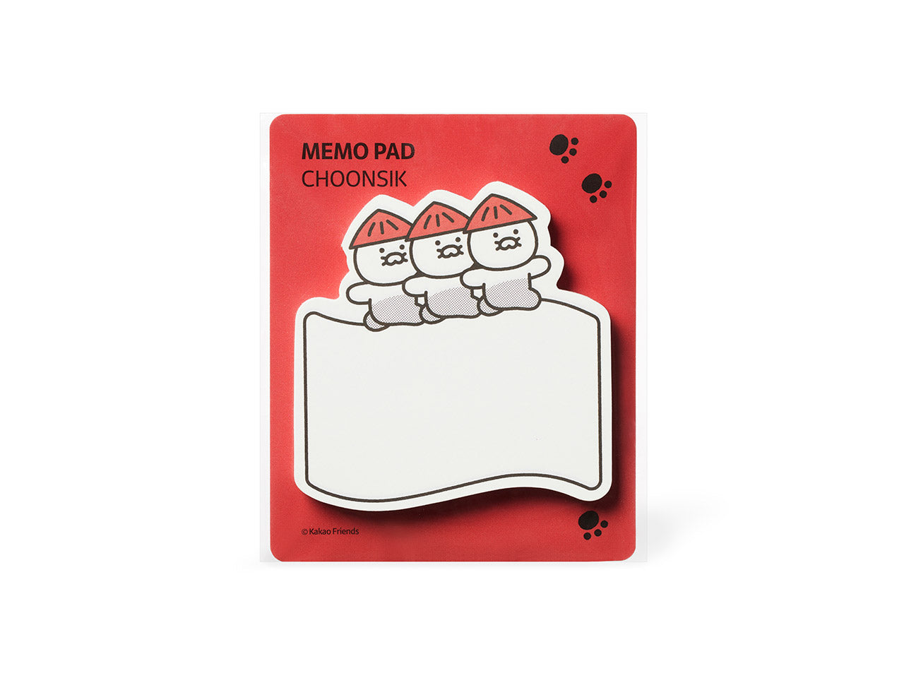 [KAKAO FRIENDS] CHOONSIKDORAK Memo Pad OFFICIAL MD