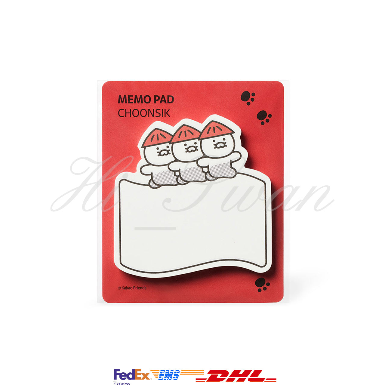 [KAKAO FRIENDS] CHOONSIKDORAK Memo Pad OFFICIAL MD