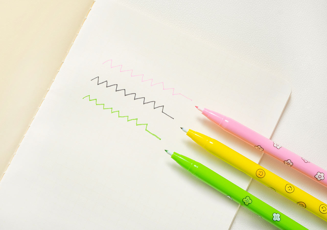 [KAKAO FRIENDS] COLOR POP MONAMI Plus Pen 3P Set OFFICIAL MD