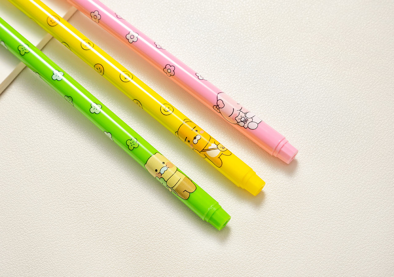 [KAKAO FRIENDS] COLOR POP MONAMI Plus Pen 3P Set OFFICIAL MD