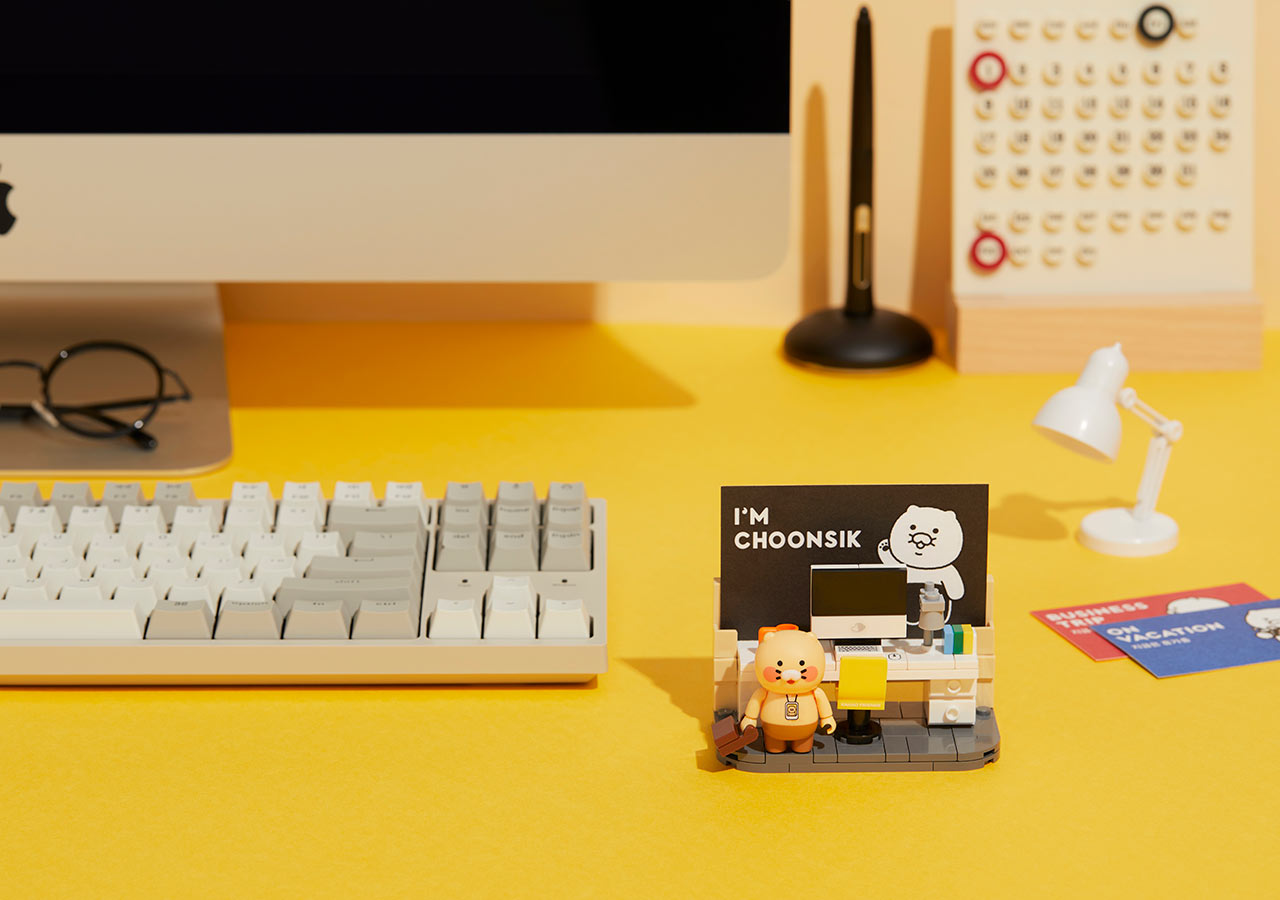 [KAKAO FRIENDS] Choonsik Desk Brick Figure OFFICIAL MD